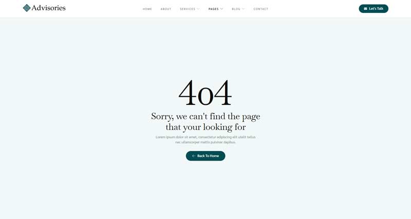 404 Page